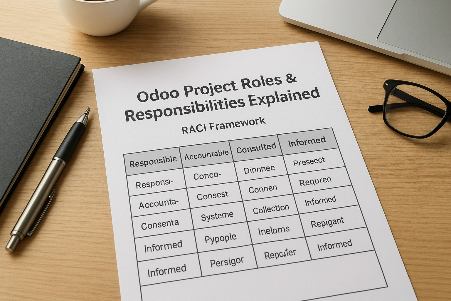 Odoo Project Roles & Responsibilities Explained (RACI Framework)