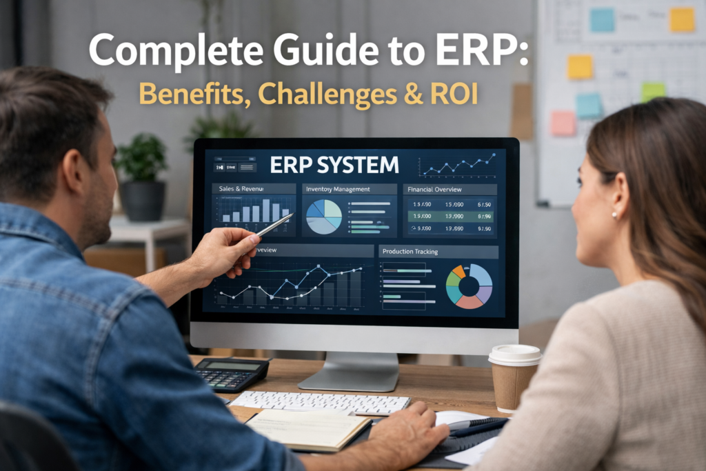 Complete Guide to ERP Benefits, Challenges & ROI