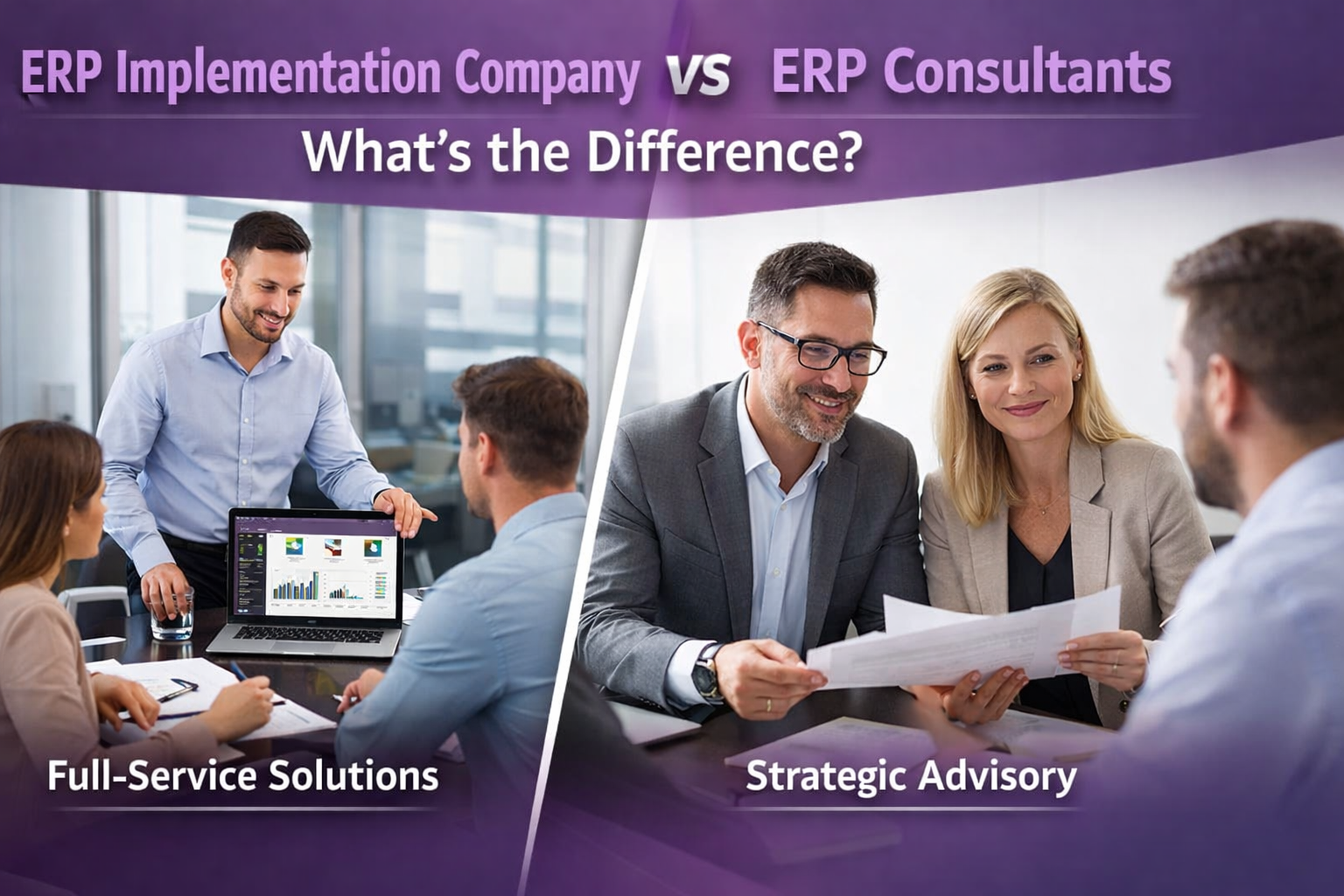 ERP Implementation Company vs Consultants: What’s the Difference?