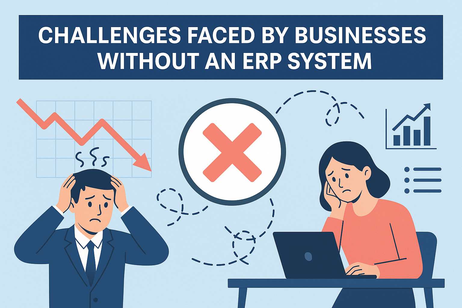 Read more about the article Challenges Faced by Businesses Without an ERP System
